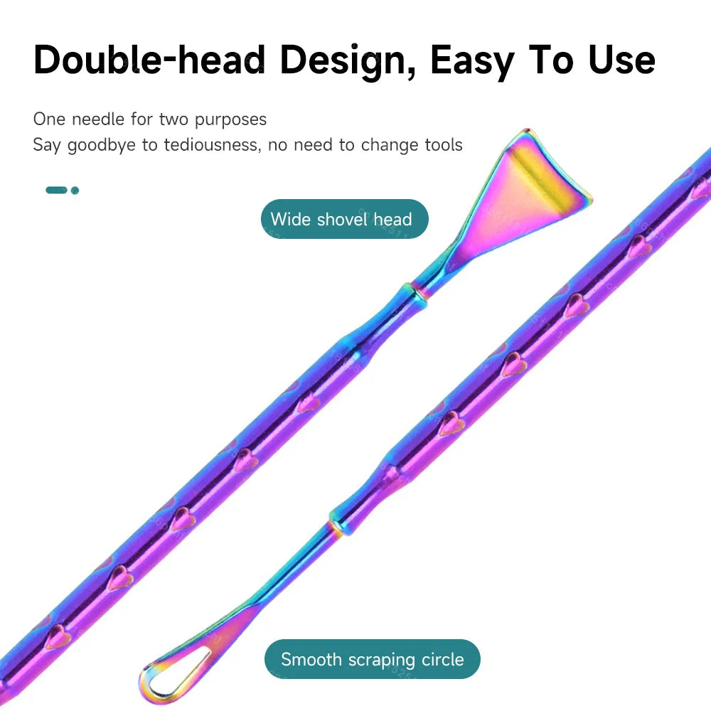 Double-Headed Acne Blackhead Removal Needles Stainless Steel Needle Remove Tools Face Skin Care Keratin Black Spot Pore Cleaner