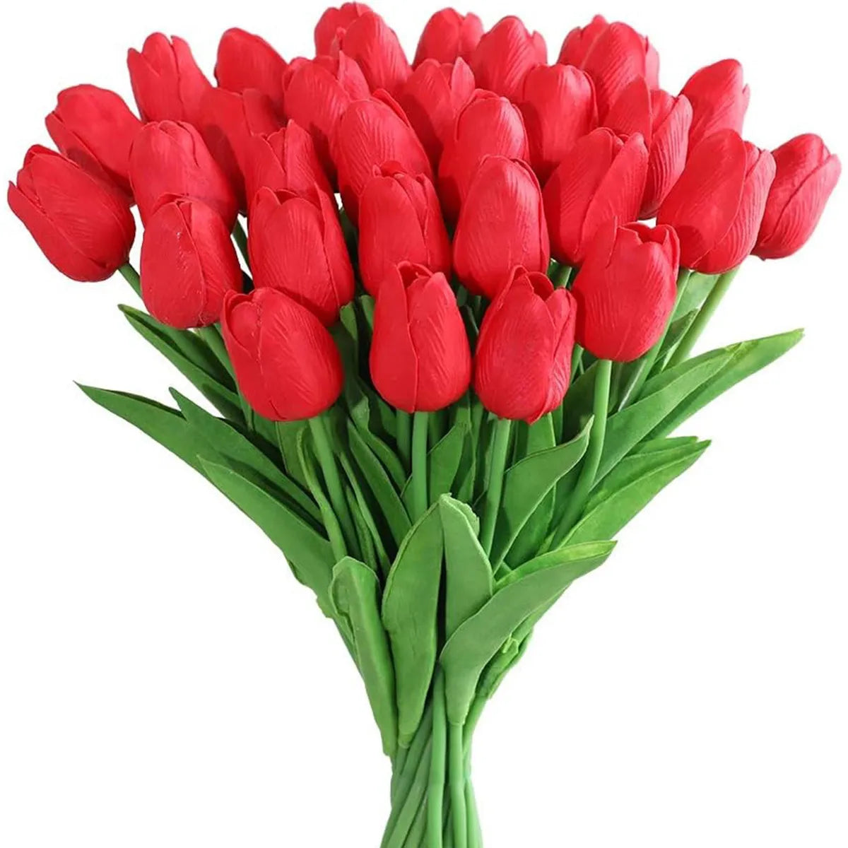 10Pcs Artificial Flower Realistic Touch Tulip Scrapbooking Vase Home Decor Wedding Garden Arch Garland  Mother's Day Bouquet diy