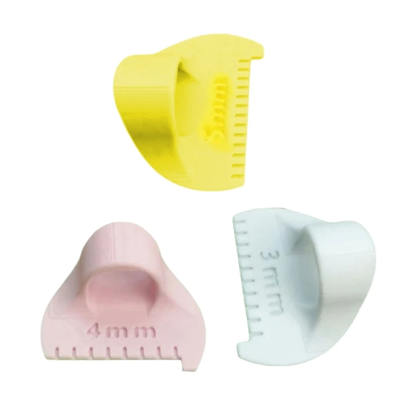 3Pcs Professional Quilting Ruler Set Sewing Templates Finger Patchwork Stitching Aid For Fabric Measurement Stitching