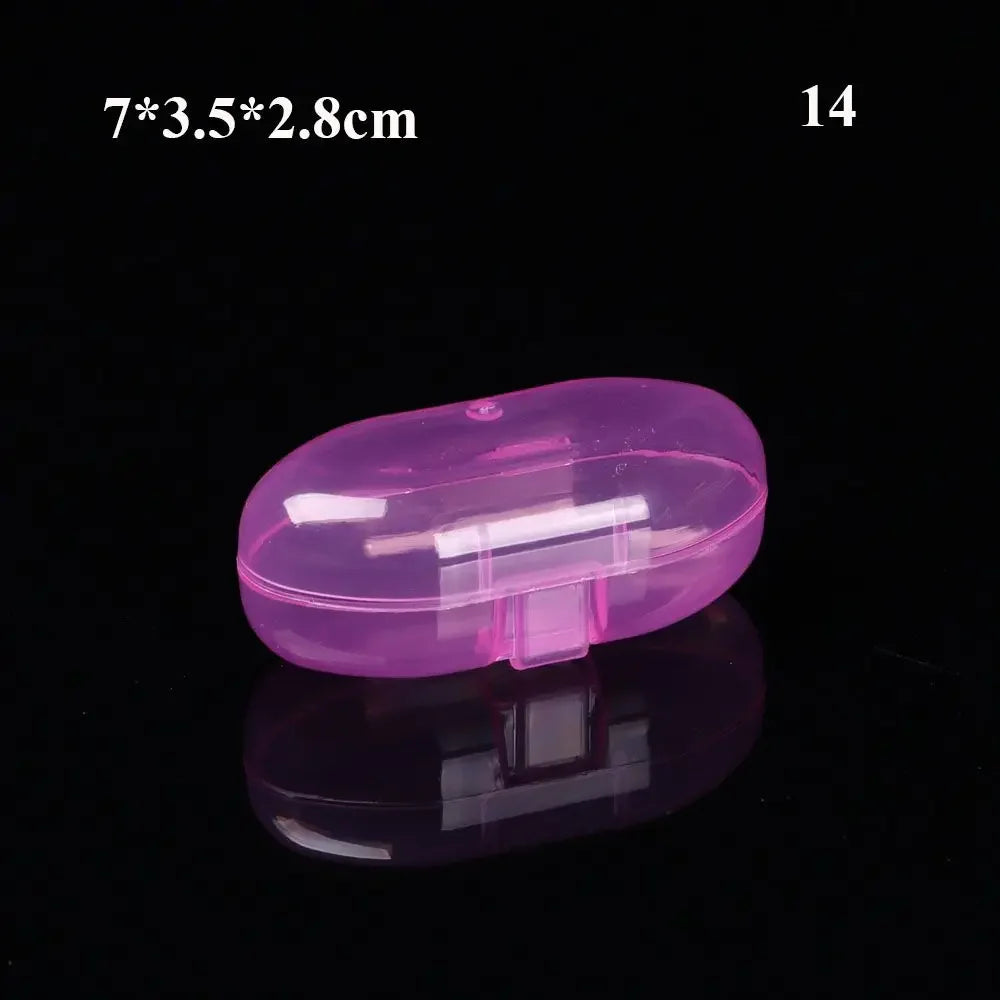 1pc Small Plastic Home Items Sundries Organizer Case Transparent Storage Box Jewelry Beads Container Fishing Tools Storage Box