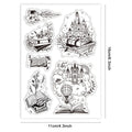 1Sheet Flowers Birds Clear Stamps Flowers Birds Decorative Clear Stamps Silicone Stamps for Card Making and Photo Album Decor