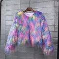 34 Colors 3XL Fur Coats Women Autumn Winter Top Fashion Faux Fur Coat Elegant Thick Warm Faux Fur Jackets For Women 2025 Top MA7