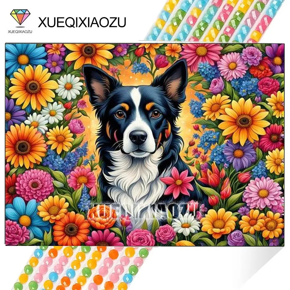5D Diamond Mosaic Cat Animal New Product Full Square/Round Diamond Painting Sunflower Embroidery DIY Handmade Gift