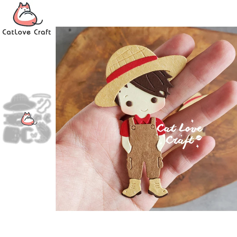 Catlove Farm Fall Harvest Autumn Boy Metal Cutting Dies Scrapbooking Stencil Die Cuts Card Making DIY Craft Embossing New 2022