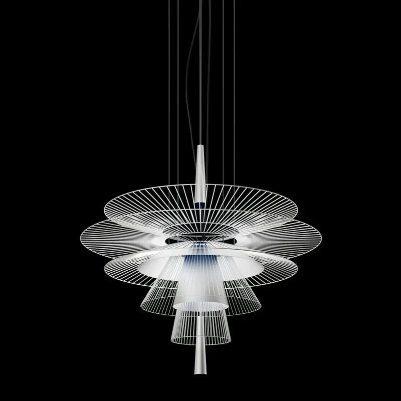 SANDYHA New Trend LED Chandelier Luxury Metal Cord Pendant Lighting for Parlor Living Dining Room Home Decor Home Hanging Lamp