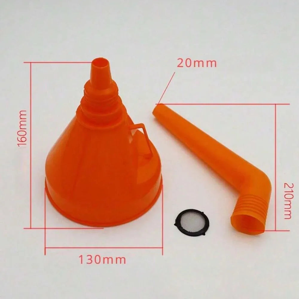 Refueling Funnel with Filter Motorcycle Refuel Engine Oil Funnel