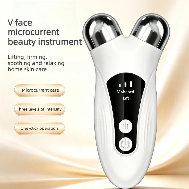 CMH FaceCare Lifting Machine V-Face Roller Skin Rejuvenation Anti-Wrinkle Beauty Device EMS Facial Massager Roller Microcurrent