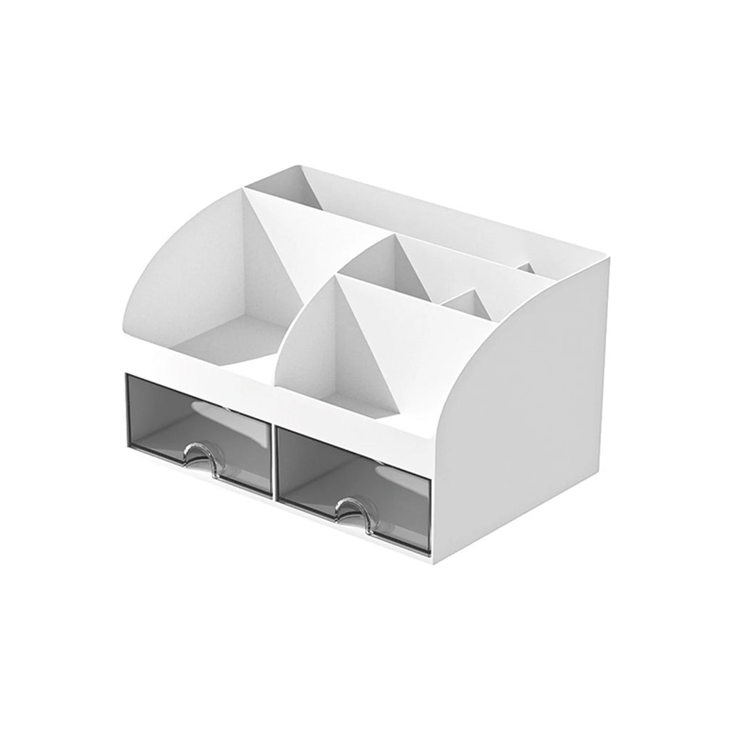 Clear Desk Organizer Pen Holder Multi-layer Pencil Storage Box