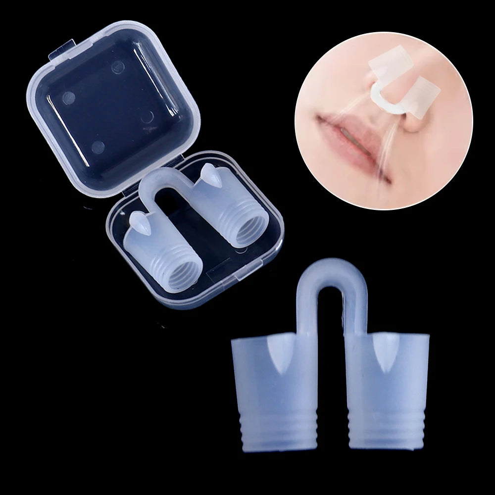 1pc Anti Snoring Nose Clip Soft Silicone Sleeping Aid Improve
