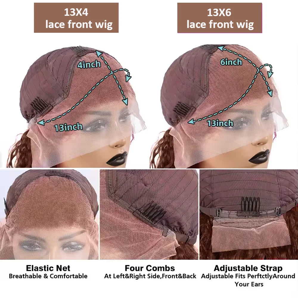 Chocolate Brown Body Wave HD Lace Front Wig