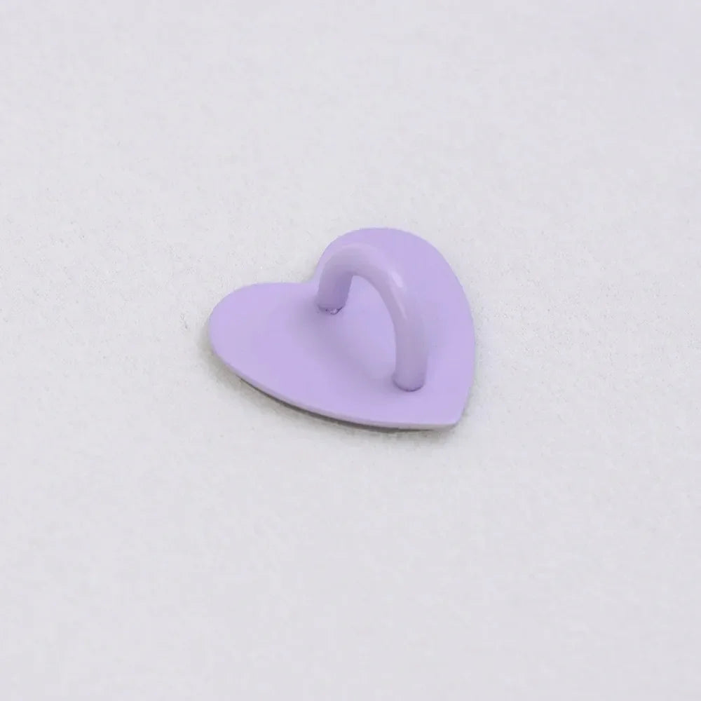 Adhesive Metal Heart Phone Charm Holder Mobile Phone Case