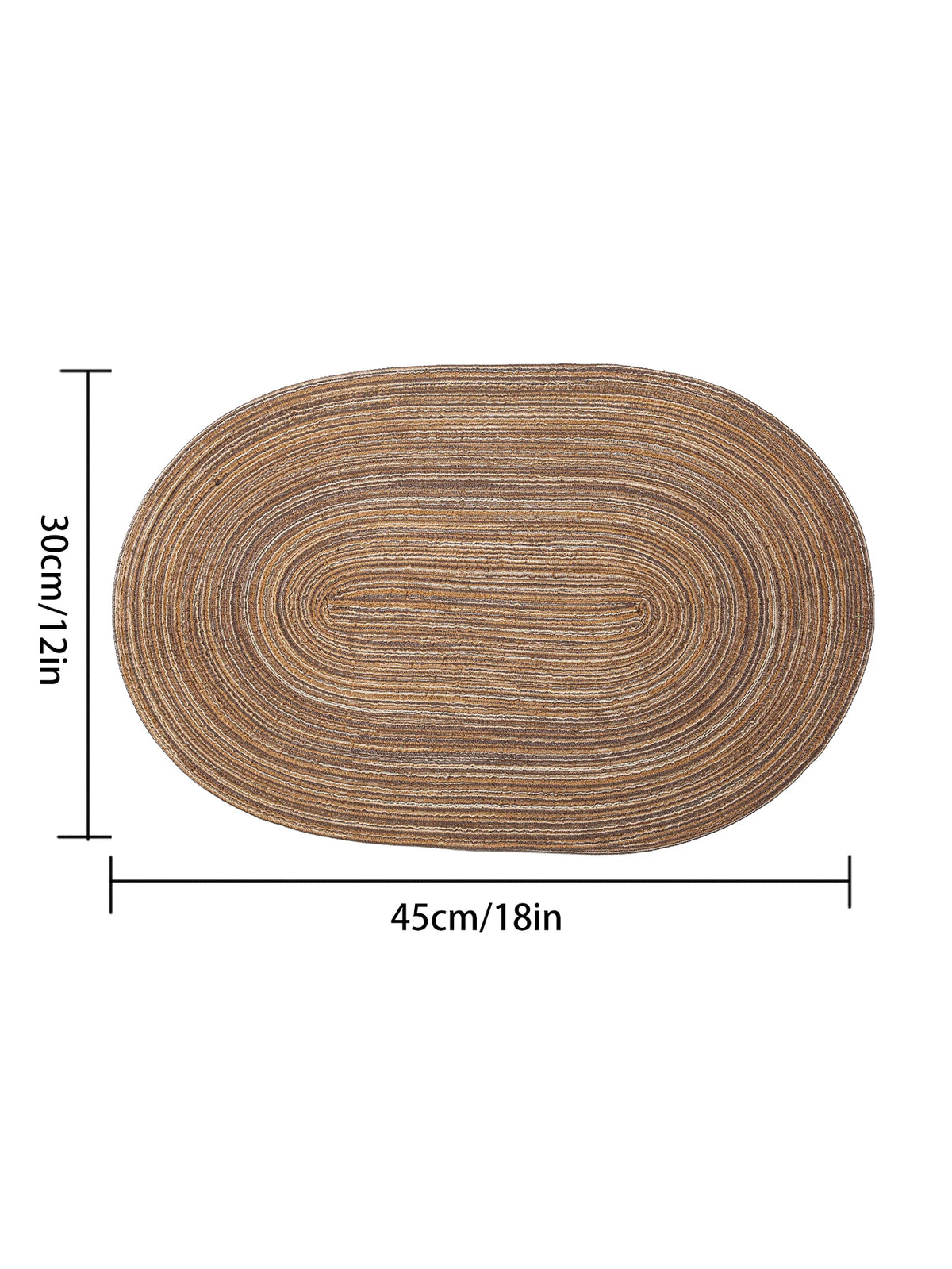 Set Oval Rop Cotton Braided Table Place Mats Braided