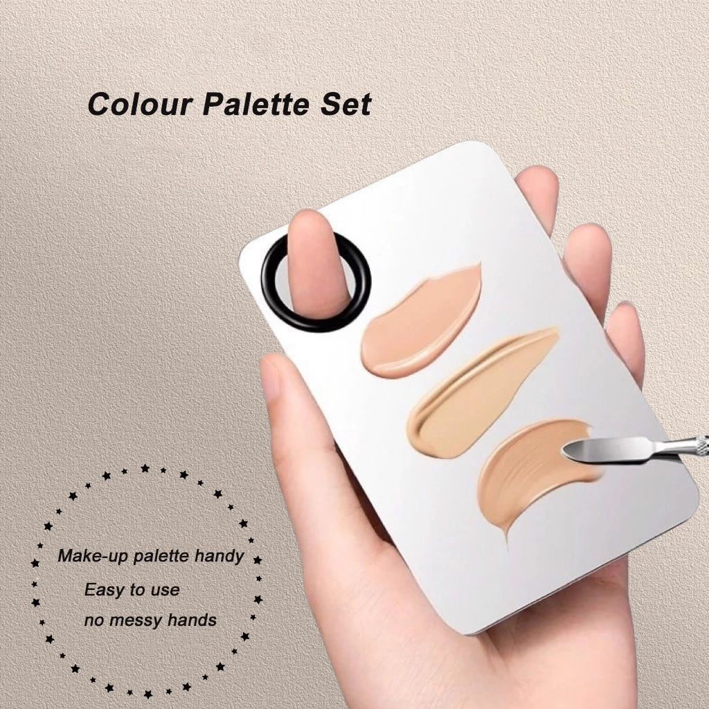 Makeup Mixing Palette Foundation Lipstick Eye Shadow Stainless Steel
