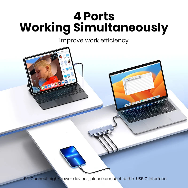 UGREEN USB C Hub 4 Ports USB Type C