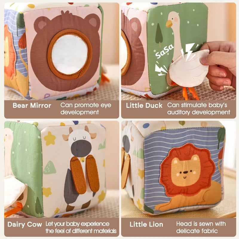 Montessori Cloths Toys Magic Cotton Animal Tissue Box Kids