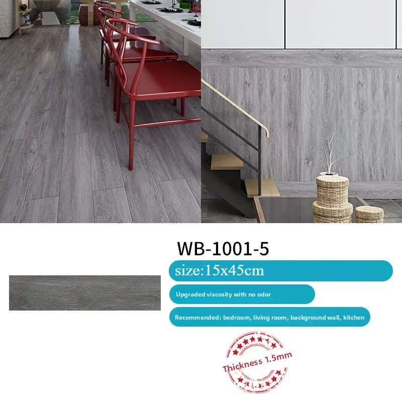 16/32PCS 15X45CM 3d wood grain wall sticker living room bedroom room background wall sticker movie and television pvc decoration