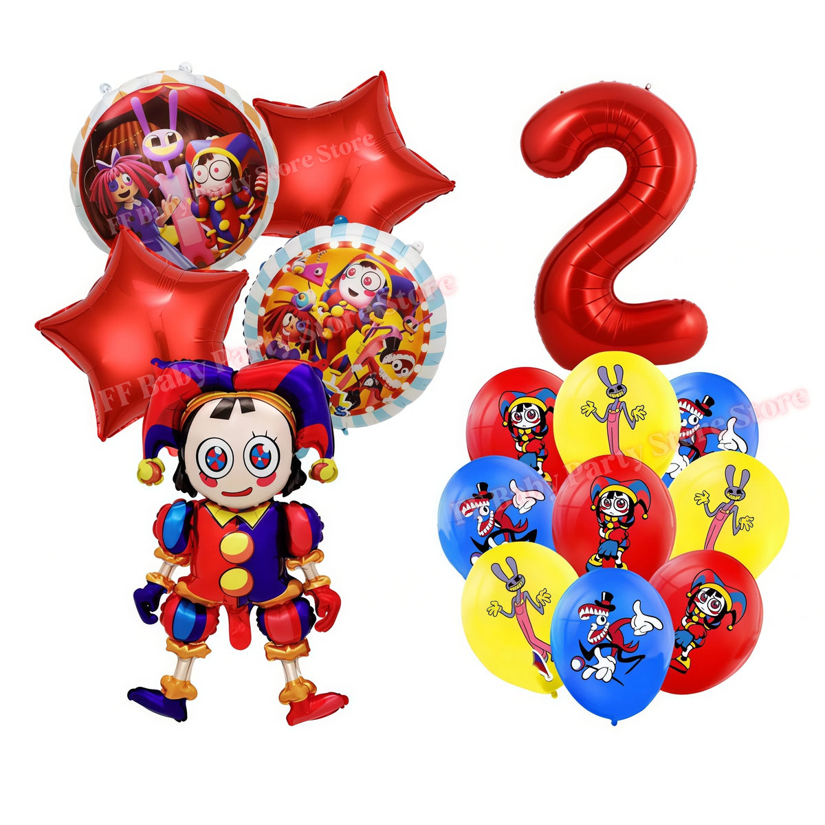 Amazing Tableware Birthday Party Decoration Digitaled Circus Balloon Plate
