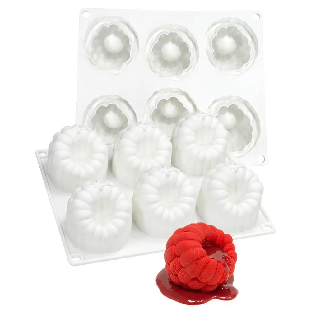 Food-Grade Silicone Raspberry Shaped Mold Fruit Design Reusable 6-Cavity Baking Mold Heat-Resistant BPA-Free