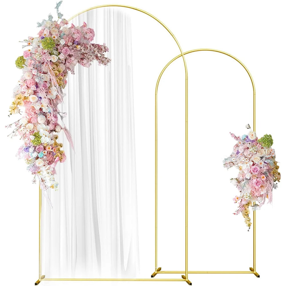 Metal Gold Wedding Arch Stand 1PCS 3.9FT 5.9FT 7.2FT