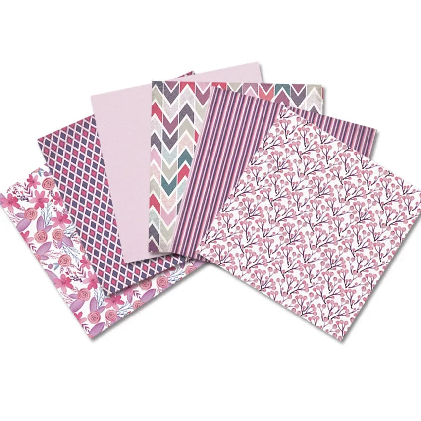 6x6 Scrapbooking Paper Pad  6/12 Sheets Floral Pattern Decorative Paper For Journaling Collage DIY Crafts