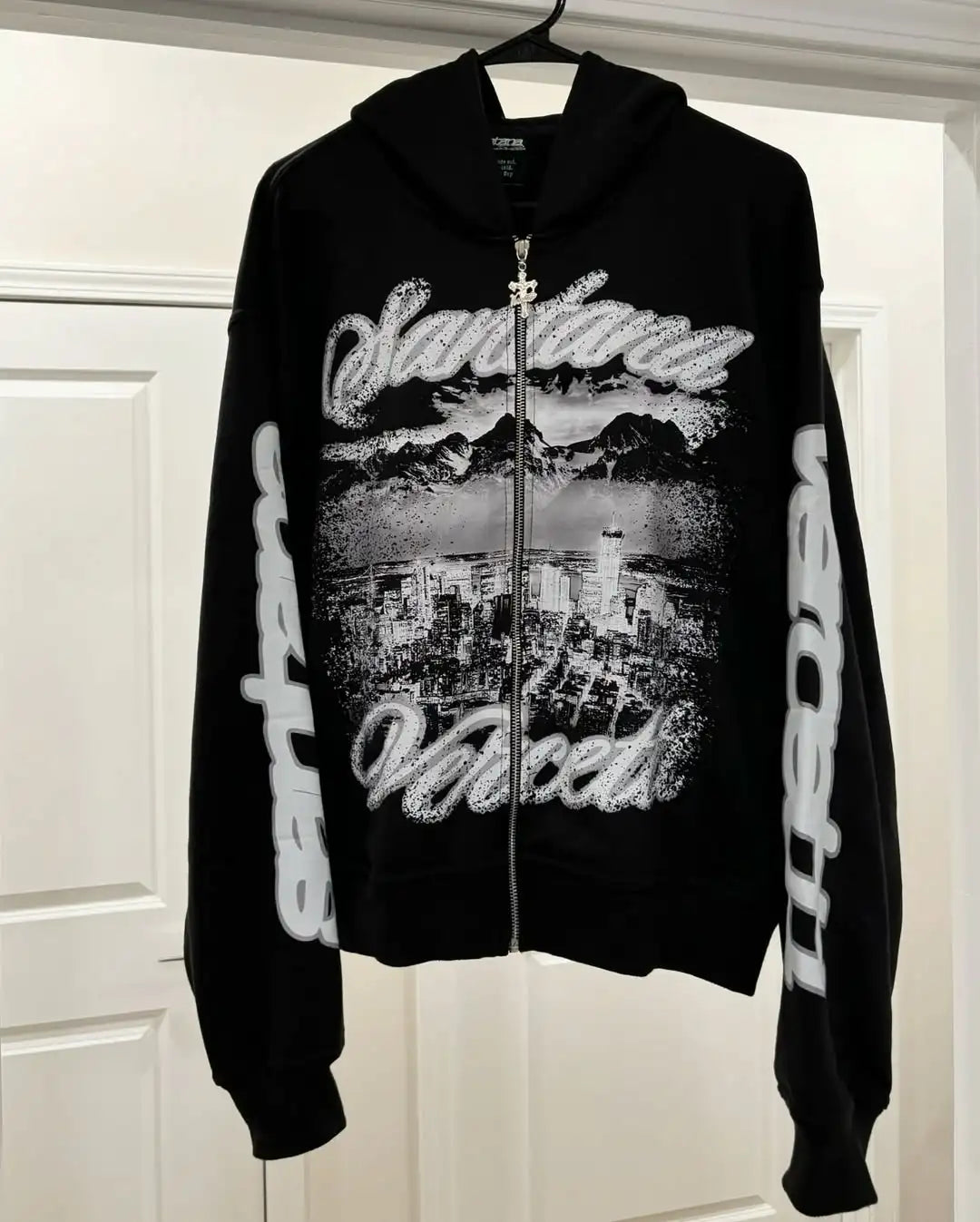 Y2K Men Hooded Sweatshirt New Wave Zipper Printed Cardigan Teen Couple Autumn and Winter Hoodie Hip-hop Long-sleeved Top
