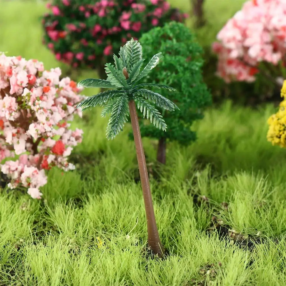 Durable Plastic Sakura Miniatures Rural Style Model Simulation Trees Landscape Vivid Micro Landscape