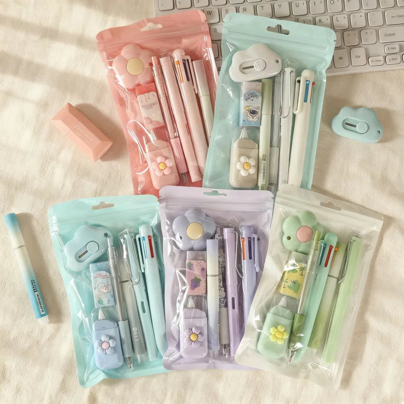 7-Pcs Stationery Set High-Quality Student Graduation Gift Neutral