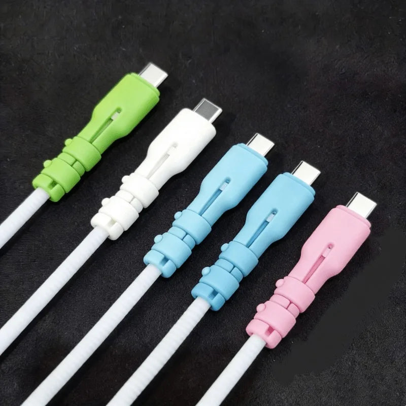 5/10pcs USB-C Cable Protectors, Anti-Break Sheaths Suitable for Smartphones, Tablets, Compatible with USB-C Data Cables.