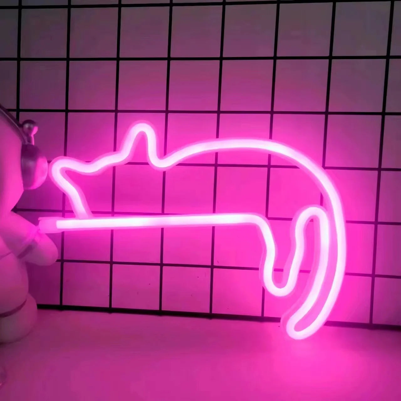 Cute Cat Wall LED Neon Sign Light For Party Gallery Pub Club Bar Pet Shop door Decoration Gifts