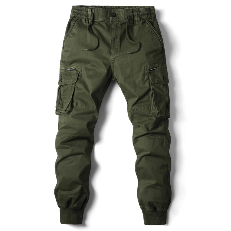 Cotton Men Cargo Pants Khaki Casual Men Tactical Joggers