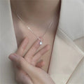 Cool HipHop Teardrop Shape Necklace Personalized Charm Zirconia Pendant Choker Birthday Party Gift Women Fine Jewelry
