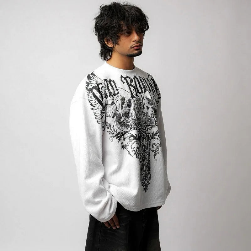 Y2k Obsessed Zip Up Hoodie Trendy Goddess Painting Couple Sweatshirt Harajuku Retro Hip Hop Streetwear Unisex Boxy Casual Hoodie