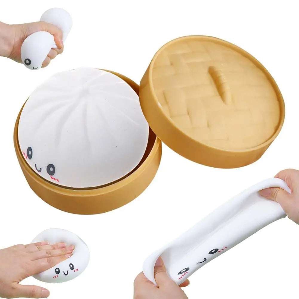 Simulation Flash Dumpling Pressure Ball Slow Rebound Soft Pinch Decompression Office Home Decorat Children Adults Birthday Gifts
