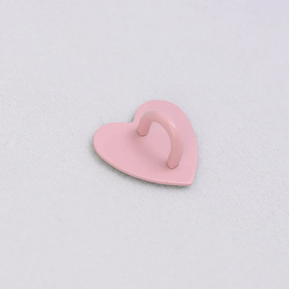 Adhesive Metal Heart Phone Charm Holder Mobile Phone Case