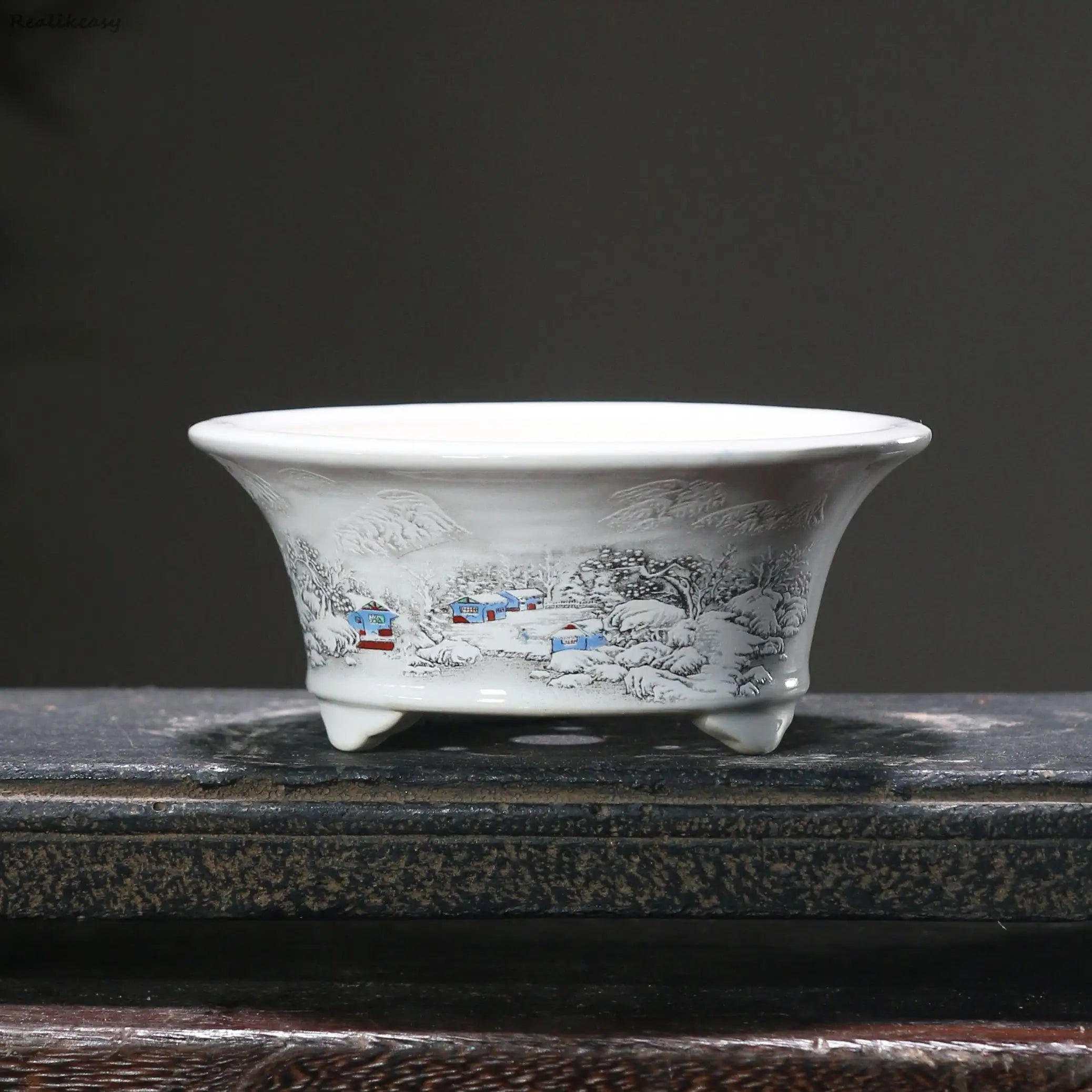 6Size Purple Sand Flower Pot Ceramic Bonsai Pot Handmade Succulent Flower Pot Chinese Landscape Flower Pot Home Decor LE302