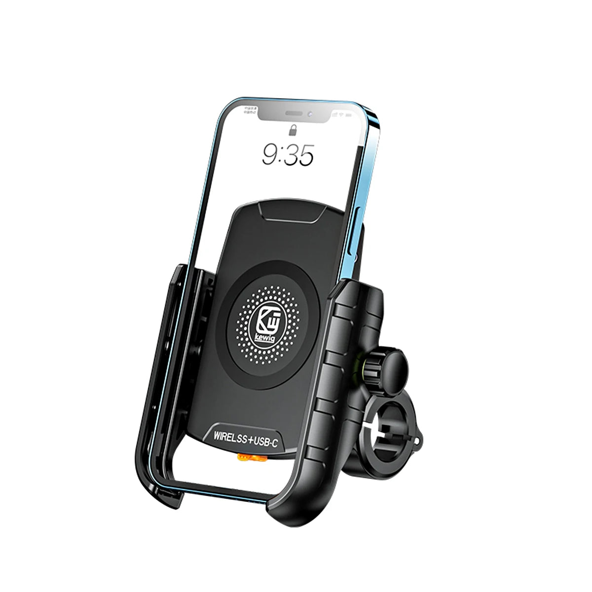 Motorcycle Phone Holder Wireless Charger Moto Motorbike Mirror Mobile Stand Support USB-C Fast Wireless Charging Cellphone Mount