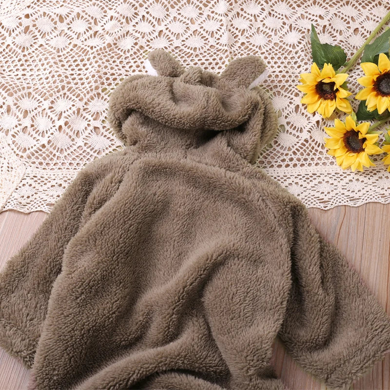 Humor Bear Autumn Cartoon Style Winter Long Sleeve Baby