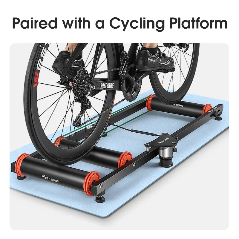 WEST BIKING Training Mat Yoga mat For Bike Bicycle bicicletas Estaticas Trainer exercise Mat For trainer floormat 183cm*61cm