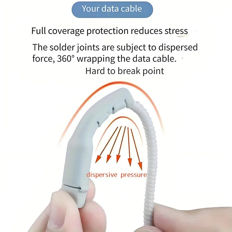 5/10pcs USB-C Cable Protectors, Anti-Break Sheaths Suitable for Smartphones, Tablets, Compatible with USB-C Data Cables.