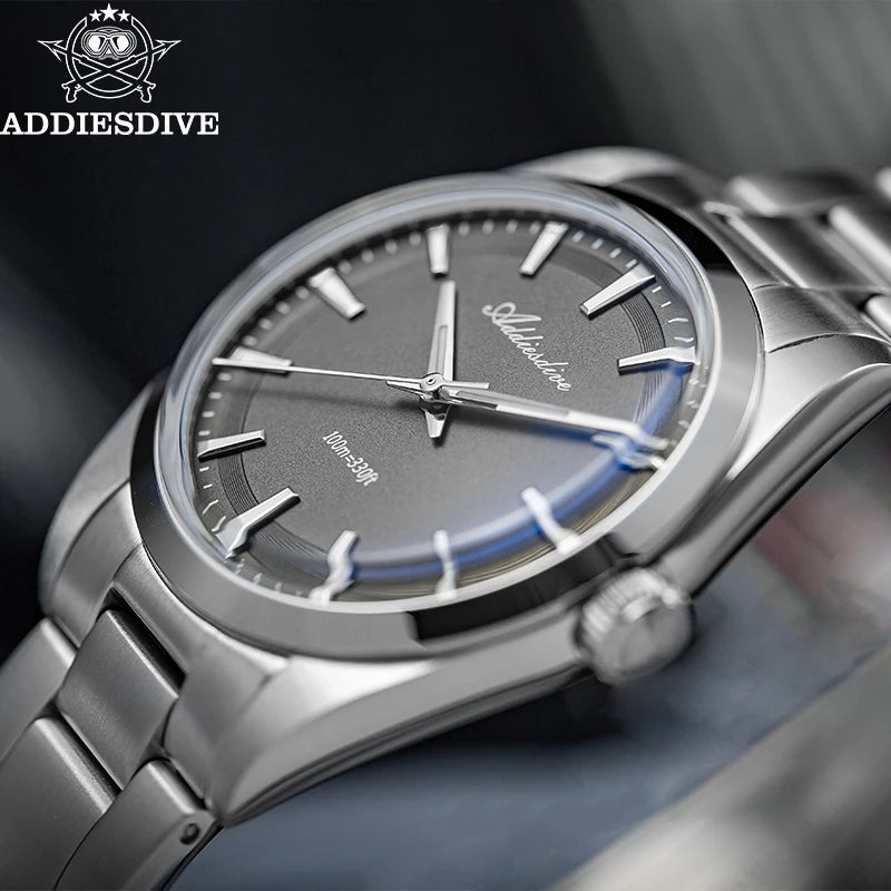 ADDIESDIVE Men's Luxury Watch AD2066 100m Waterproof BGW9 Super