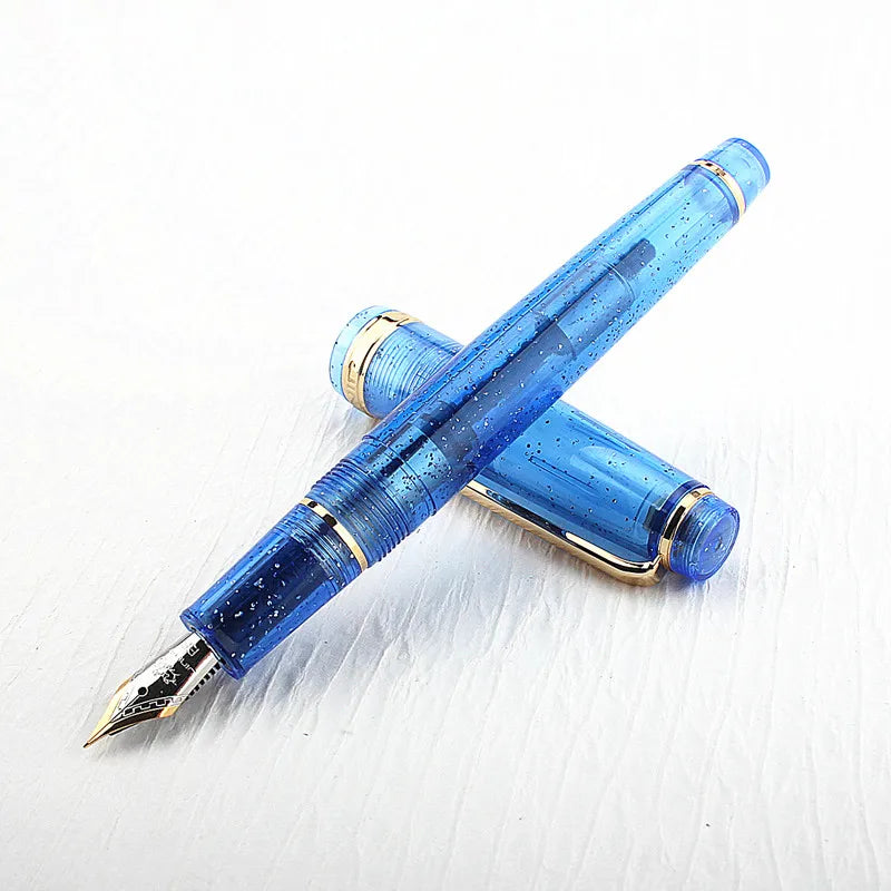 JINHAO 82 Fountain Pen Transparency Pen Spin Golden EF