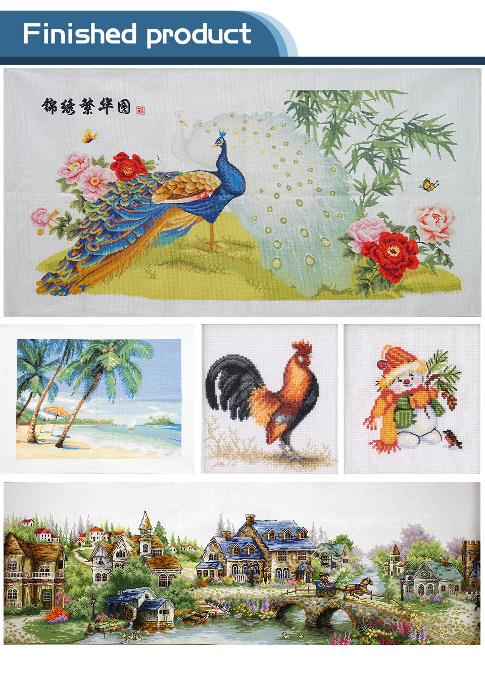 Joy Sunday Cross Stitch Kits DIY 11CT 14CT 16CT The Mysterious Magnolia HD Printed Embroidery Sets Home Wall Diaplay Decor Gifts
