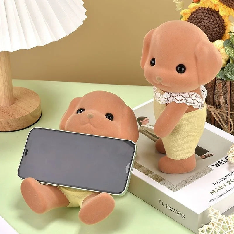 Unofficial 21cm Forests Familys Animal Movable Limbs Figure Phone Stand Holder Ornament Cute Room Desktop Decor Birthday Gift