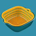 Drain Basket Kitchen Storage Double-layer Household Vegetable Basket Fruit and Vegetable Basket Basin
