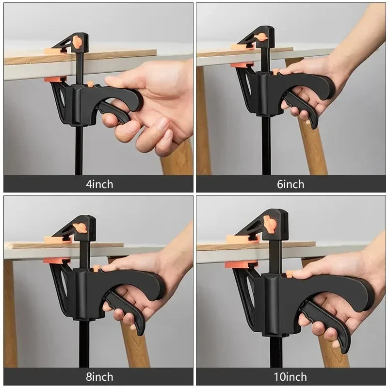 4 Inch Hard Tooth Woodworking Quick Clamp - 5/2pcs