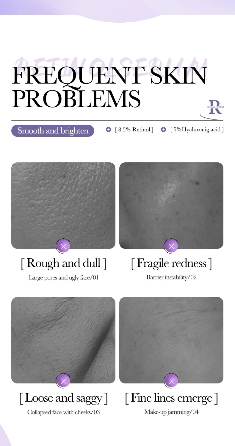 BIOAQUA Retinol Vitamin C Hyaluronic Acid Serum for Face Moisturizing Whitening Anti Wrinkles Facial Essence Face Skin Care