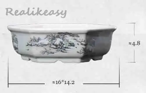 6Size Purple Sand Flower Pot Ceramic Bonsai Pot Handmade Succulent Flower Pot Chinese Landscape Flower Pot Home Decor LE302