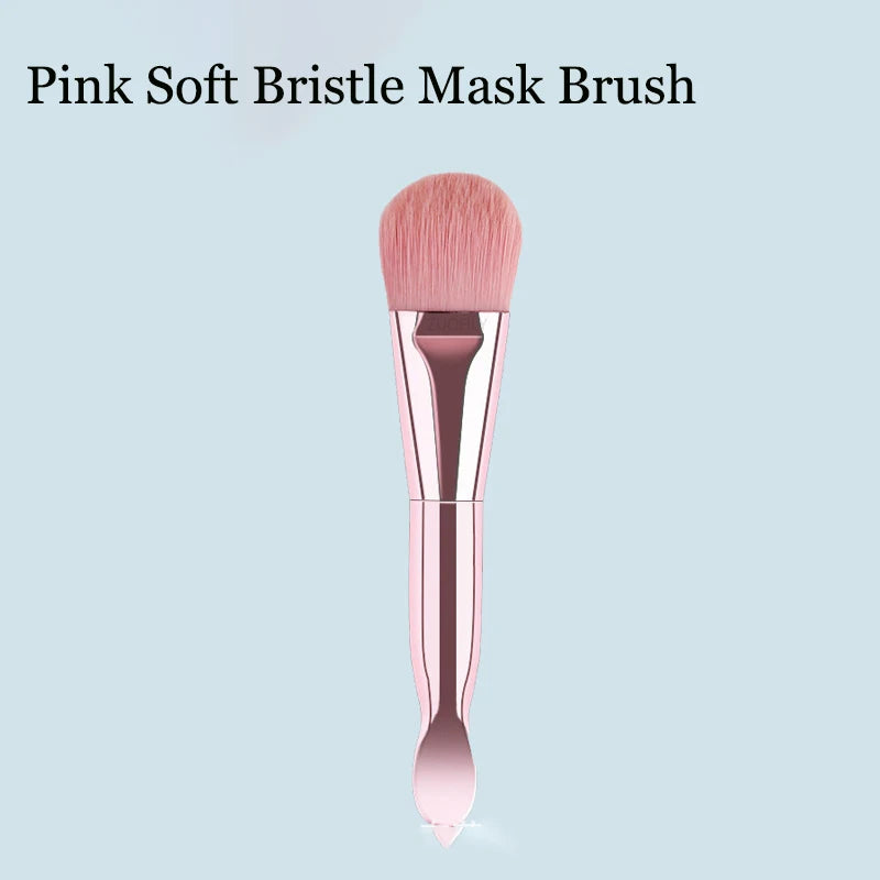 1PC Professional Double Ending Soft Bristle Silicone Wear-resistant Facial Flexible Mask Brush Skin Care Cleaning Beauty Tools