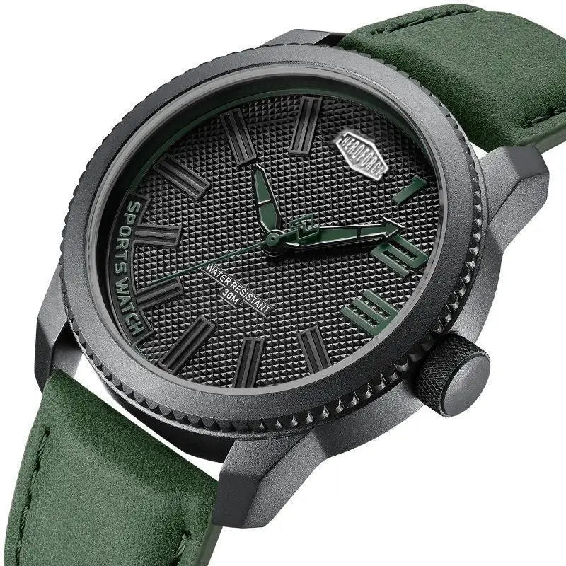 HEROFORCE Casual Outdoor Leather Watch for Men