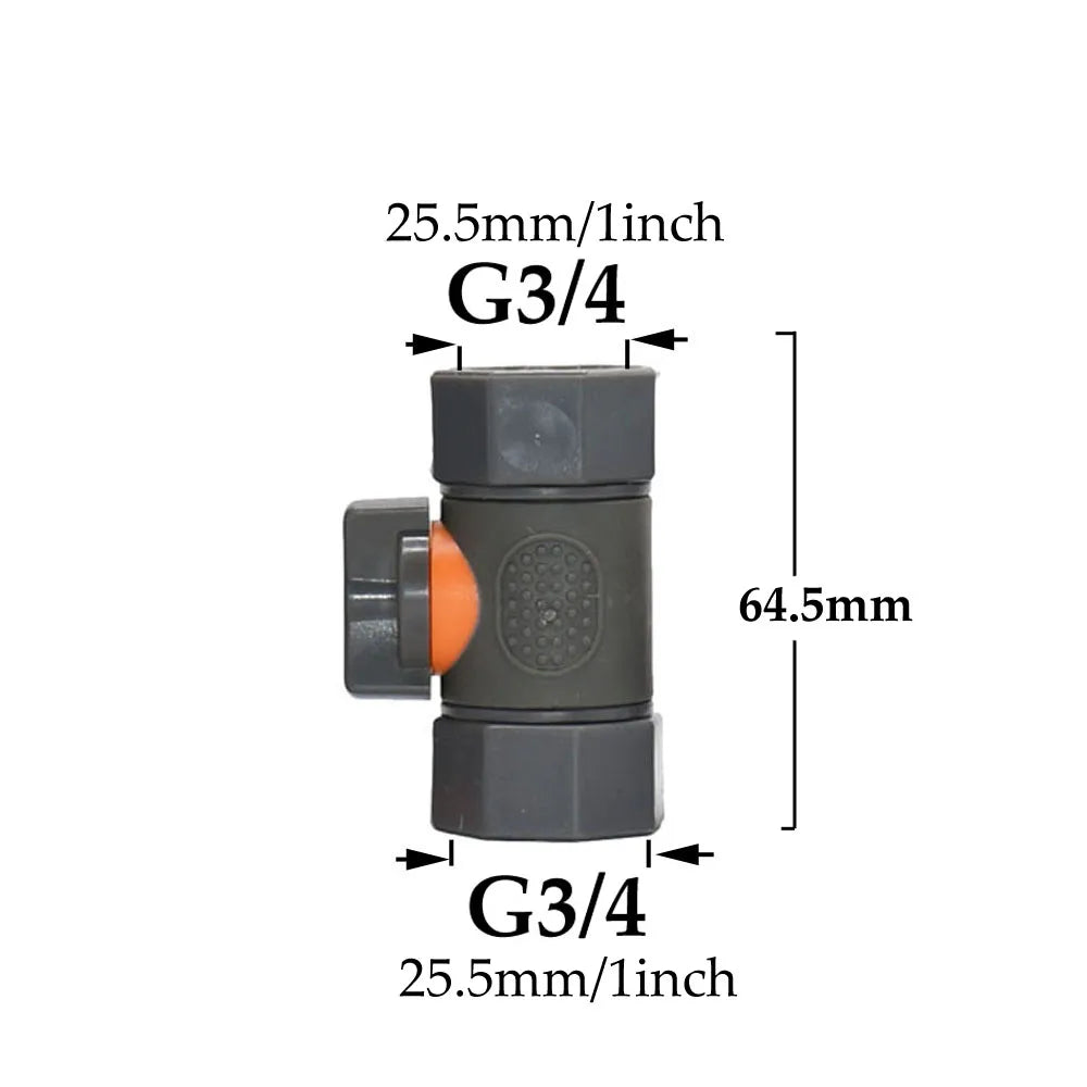 3/4 Male Female Tap Quick Connecter Nipple Garden Hose Thread Ball Valve Fittings Tubing Repair Watering Gun Adapter